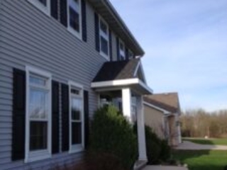 side view of the front of a house