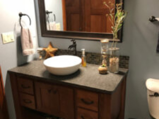 bathroom sink and vanity